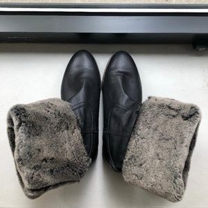 Panama Jack Black Boots with Sheepskin lining